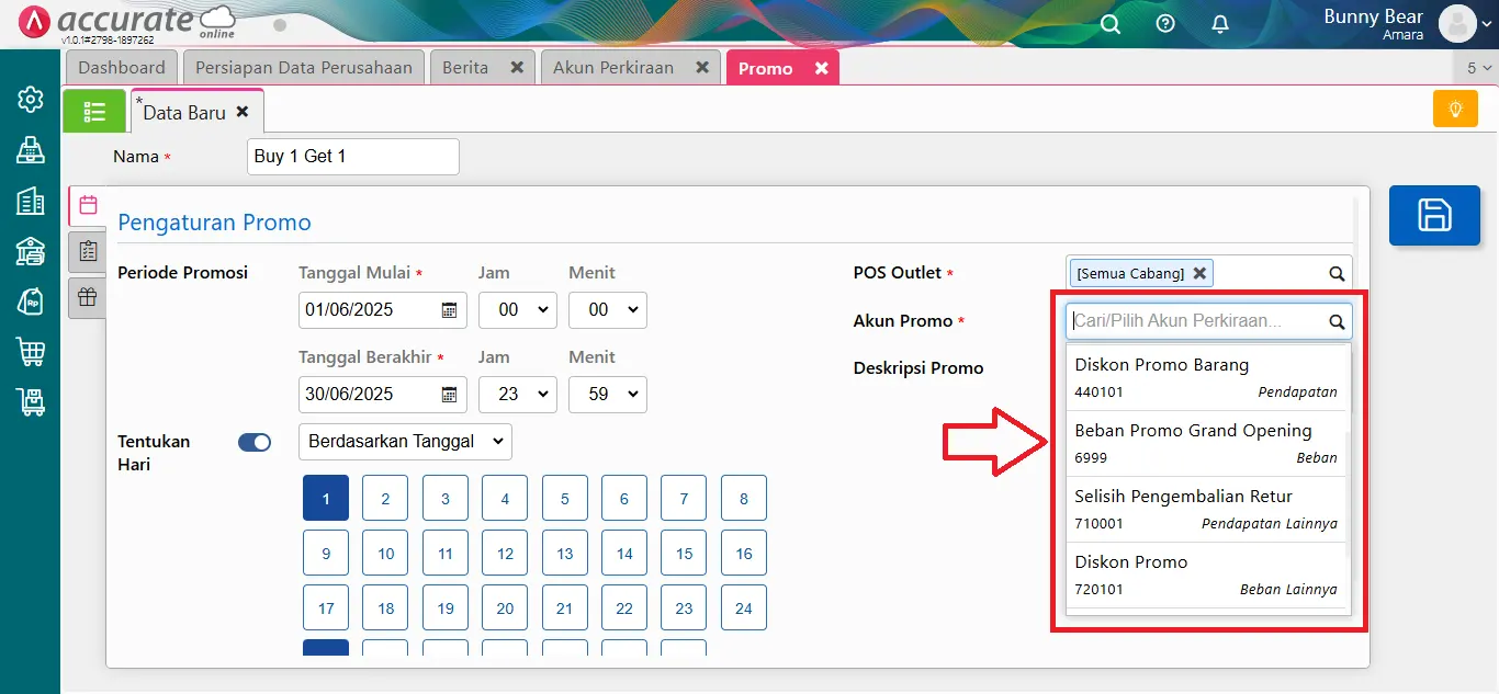 17 Cara membuat dan mengelola fitur promo di Accurate POS